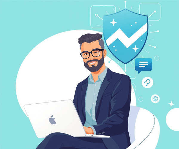 Illustration representing ProductiveMint's expertise, authority, and trust in AI tools and blogging strategies.